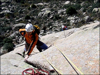 llegando a la cima